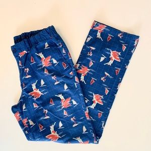 Mens Tipsyelves Pants With Sharks And Sailboats Size L spring break